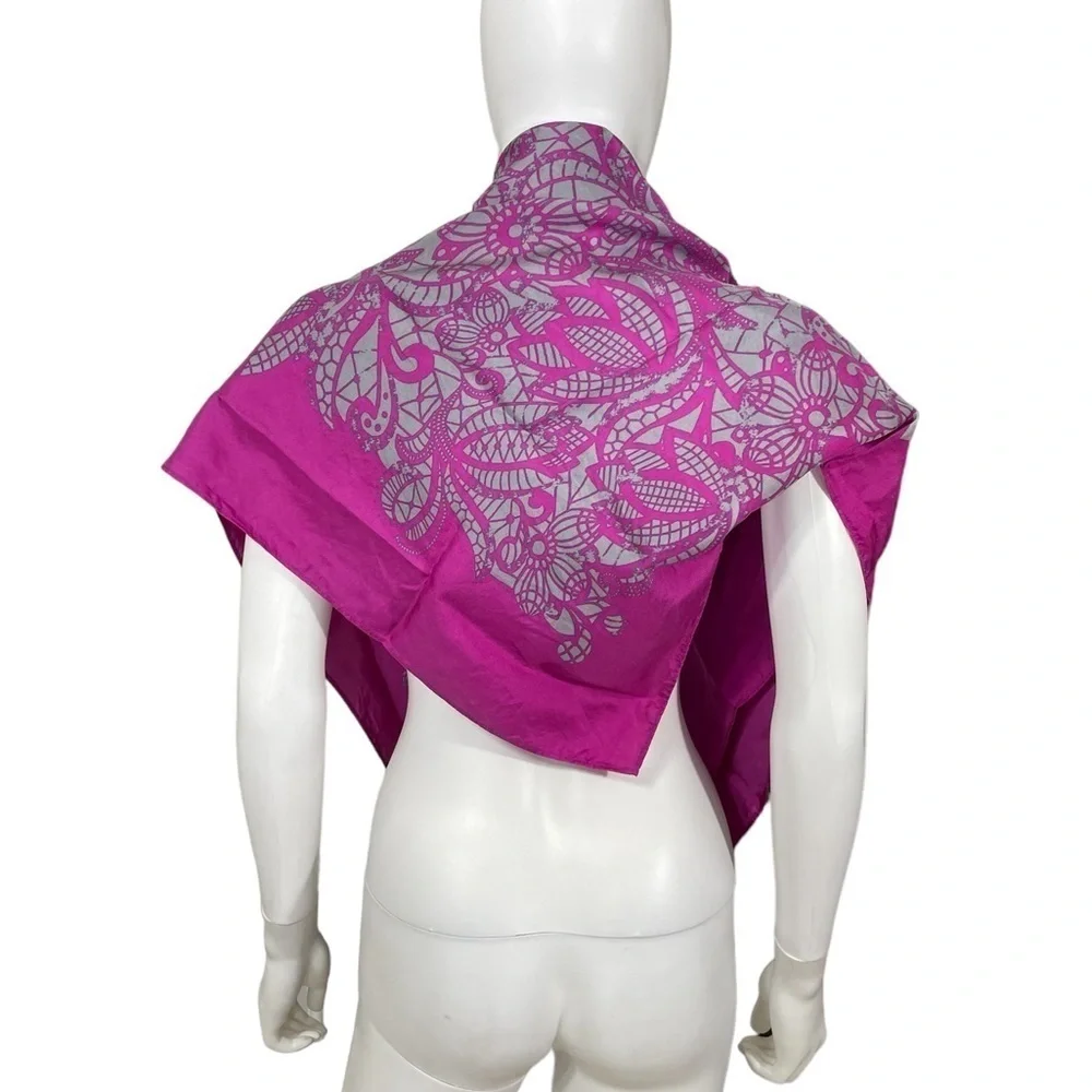 Express Silk Purple Scarf Used
